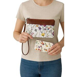 2 Floral Wristlet Clutch Pouch Purse Wallet Bag Women's WOMAN'S